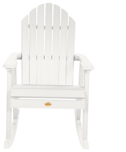 Hamilton Rocking Chair, Weathered Acorn - Beach Style - Outdoor Rocking ...