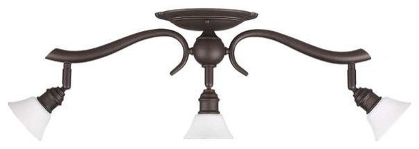 Canarm IT217A0310 Addison 3 Light 24"W Fixed Rail - Ceiling or - Oil Rubbed