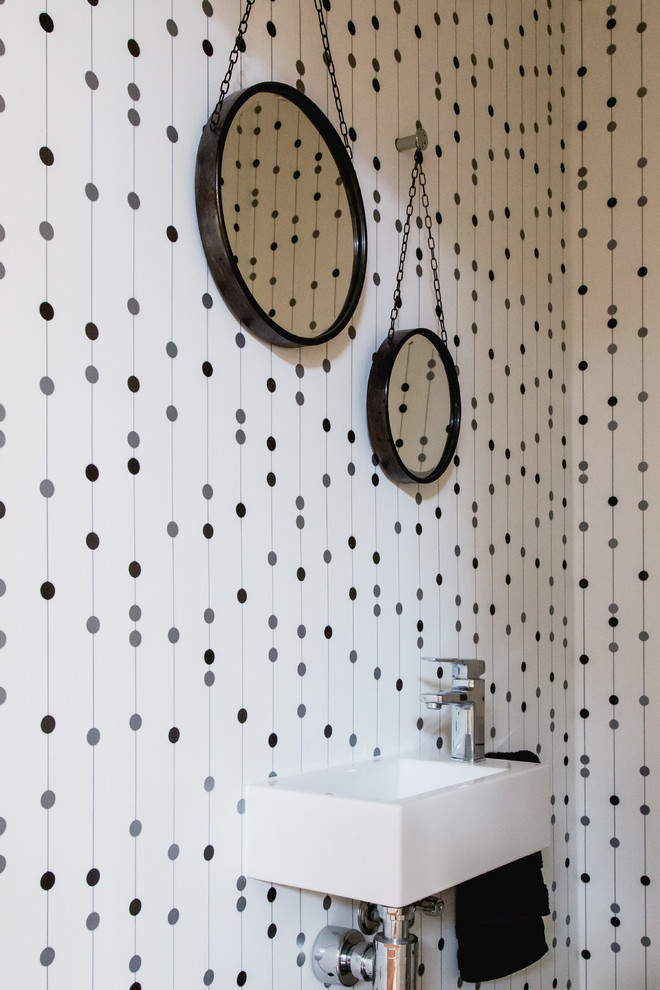 This is an example of a contemporary powder room in Melbourne.