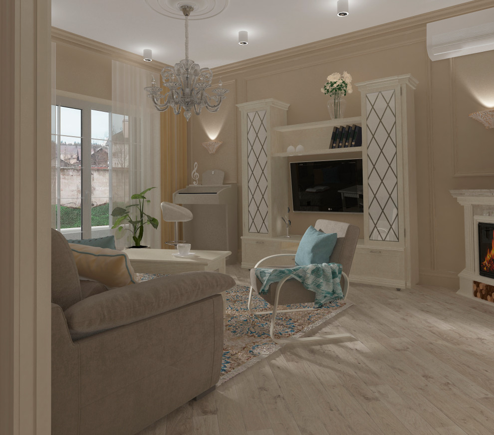 проект таунхауса гостиная