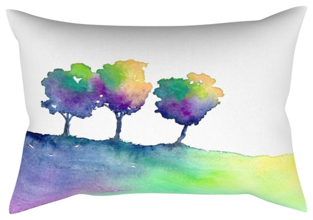 Decorative Pillow Cover, Hue Tree, Woodland Decor, 18"x25"