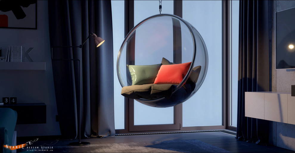 Комната для молодой девушки. Простота линий и форм