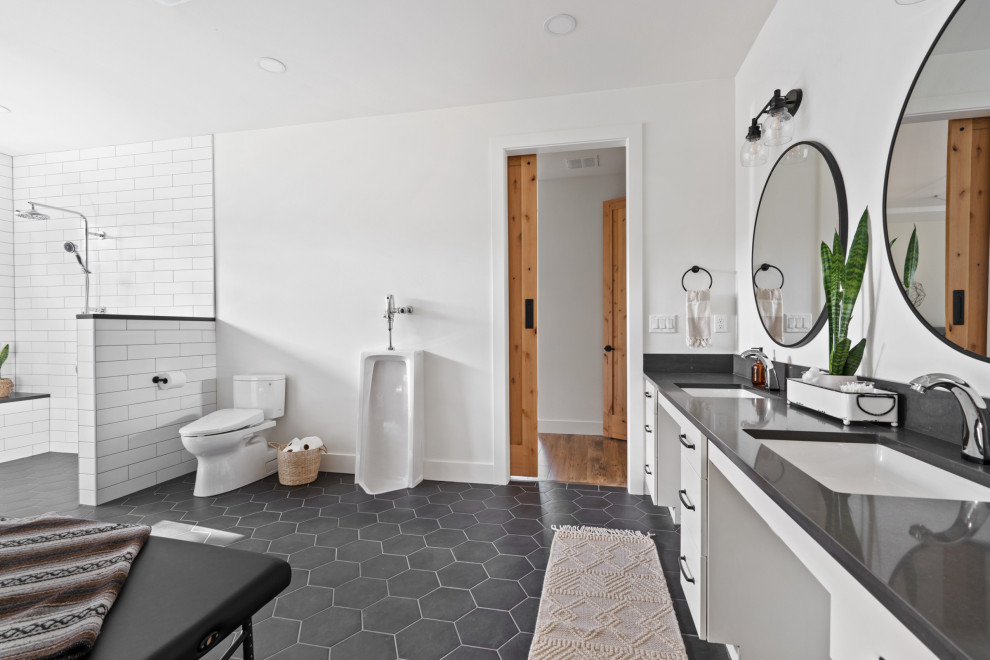 ADA Compliant Home in Tualatin, OR Farmhouse Bathroom Portland