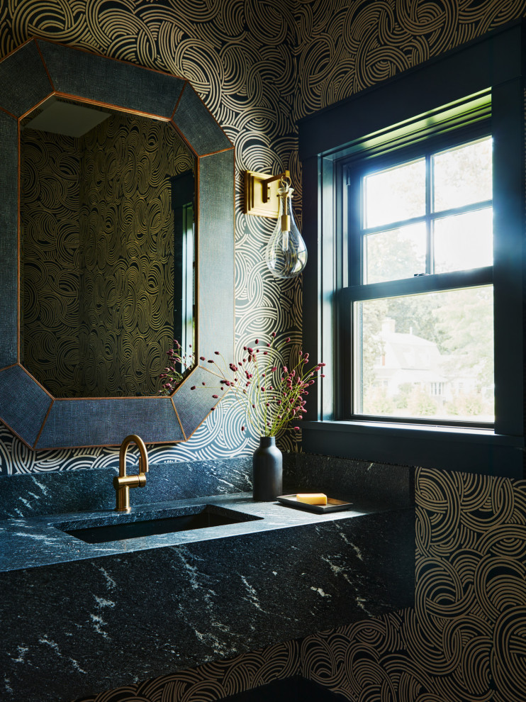 Farmhouse New Build & Design - Farmhouse - Powder Room - Bridgeport ...