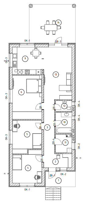 Дом на узком участке