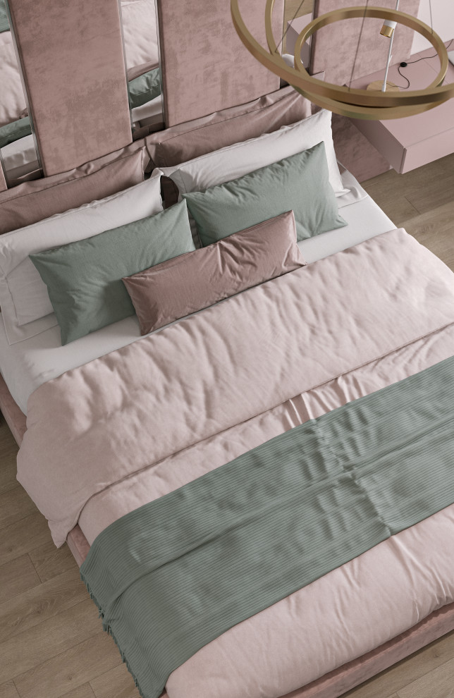 Дизайн интерьера в розовых тонах