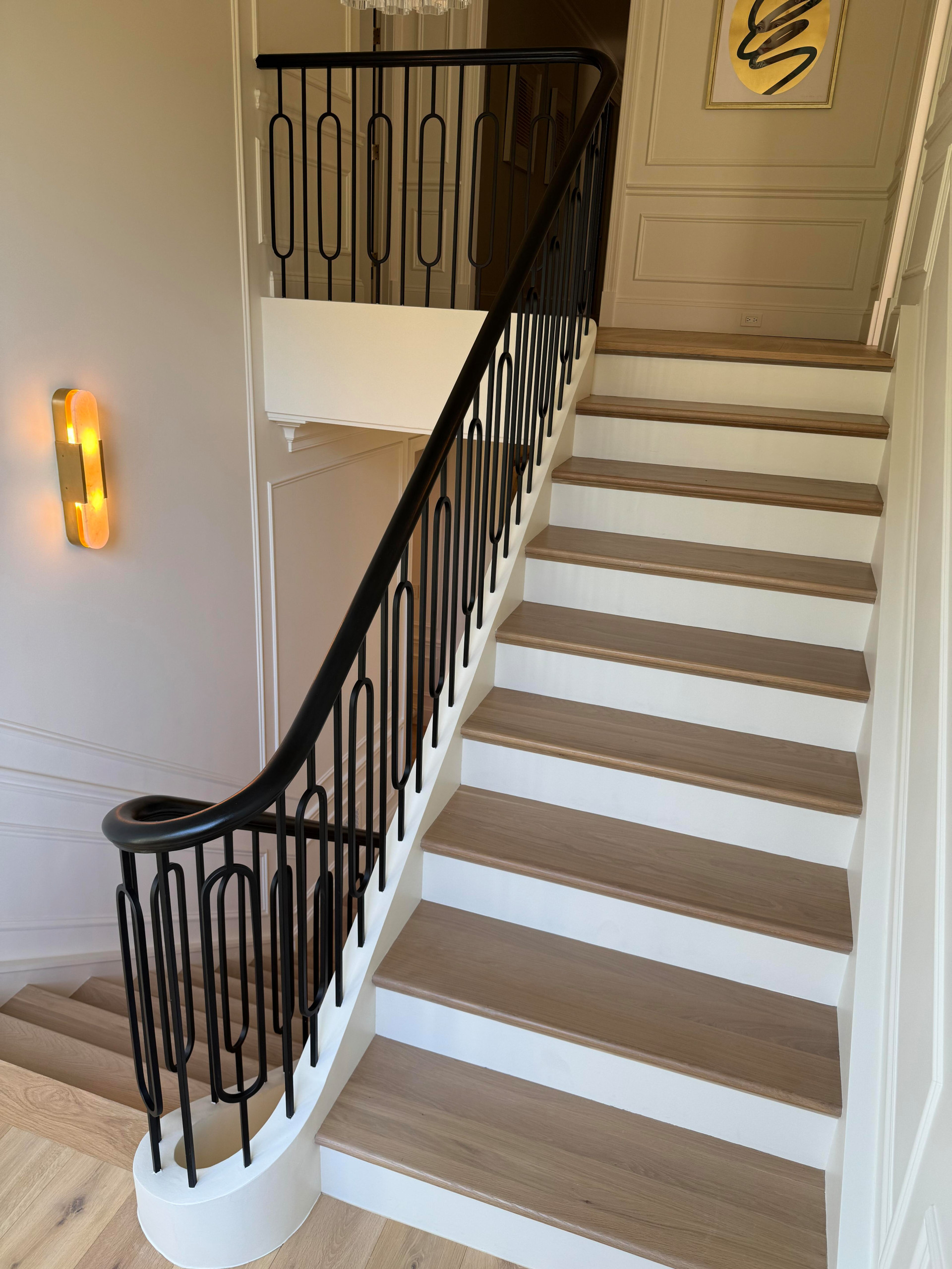 134_Stunning Straight Stair with an Elliptical Twist, McLean, VA 22101