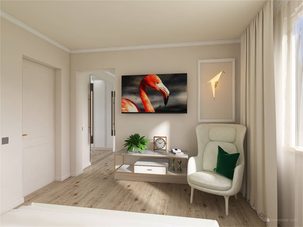 Проект спальня с гардеробной