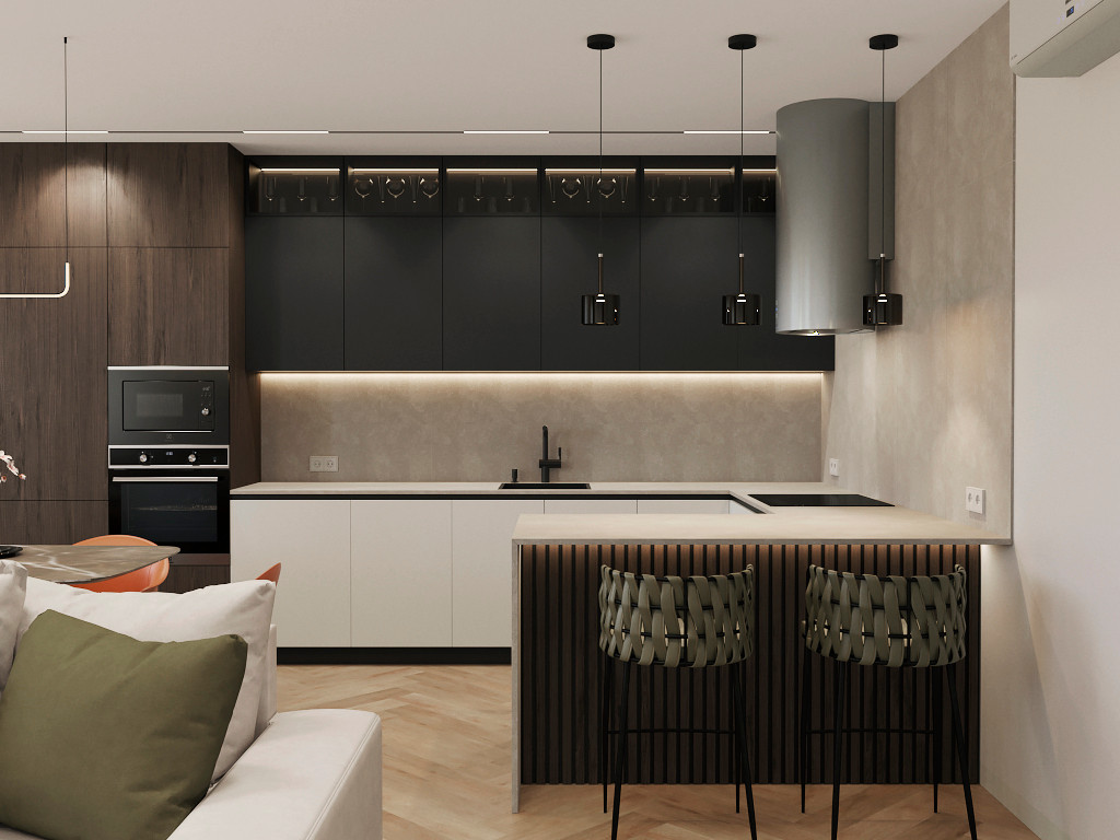 Проект кухни-гостиной