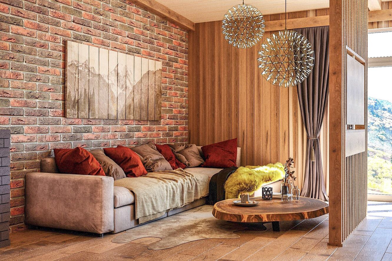 Дизайн-проект гостевого домика в горах