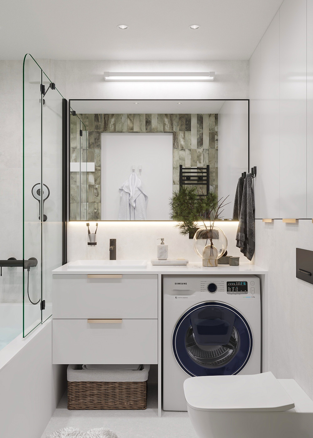 Ванная комната ул. Ломоносова, Курск.