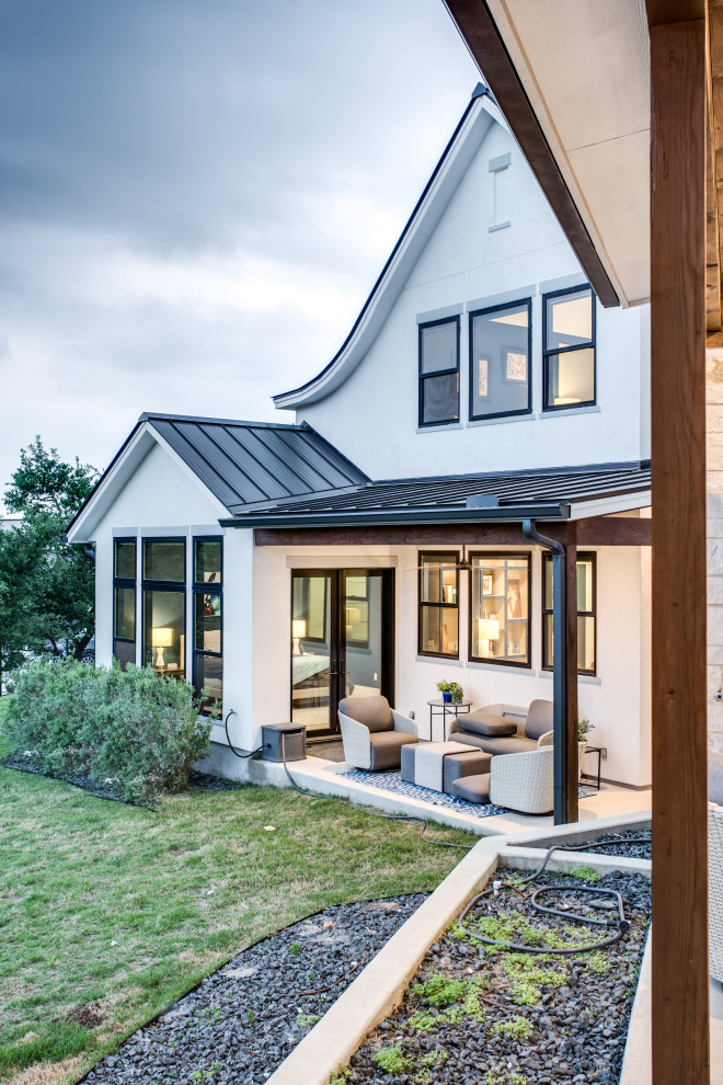 Example of a trendy home design design in Austin
