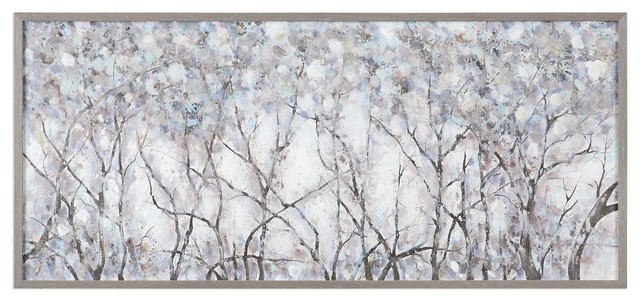 Extra Large Oversize 72 White Trees Wall Art Branches Winter