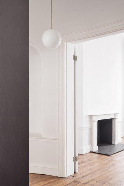 Minimalist Home Refurbishment in Mayfair - London scandinavian-living-room