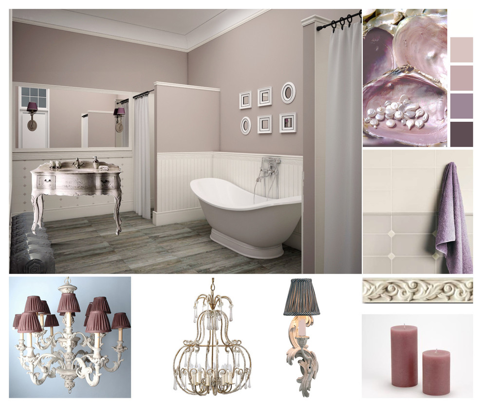 Интерьер коттеджа в стиле прованс в поселке Монтевиль