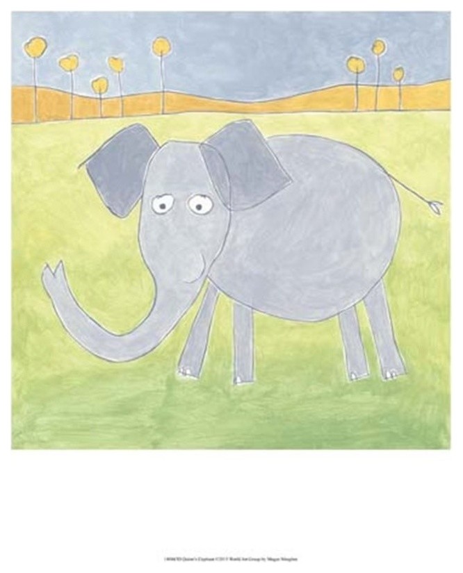 Quinn's Elephant by Megan Meagher Art Print, Size 13x19