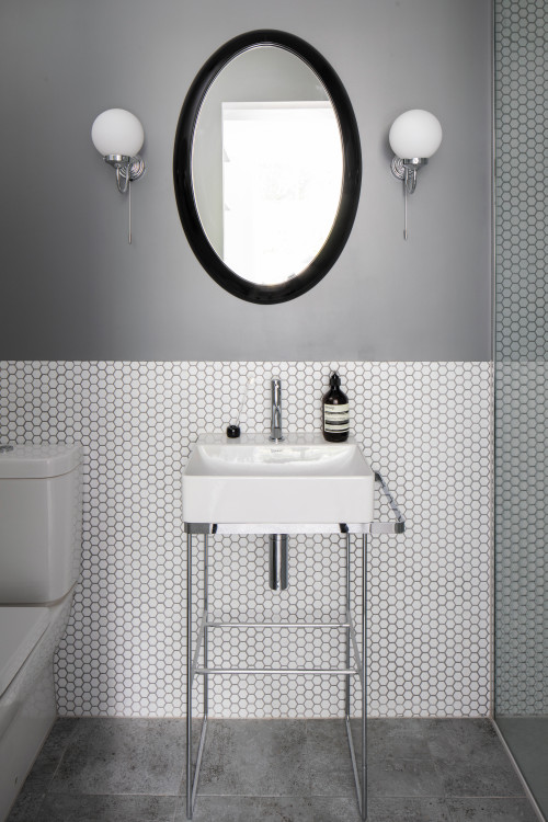 Mosaic Small Hexagon Tile Bathroom