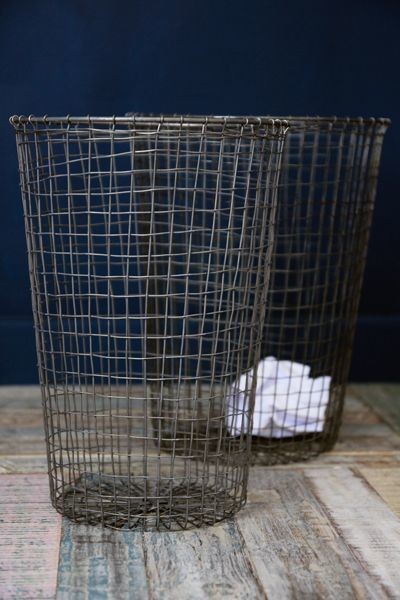 Wire Waste Paper Basket set of 2 wire waste paper bins Wire Waste Paper Basket set of 2 wire waste paper bins