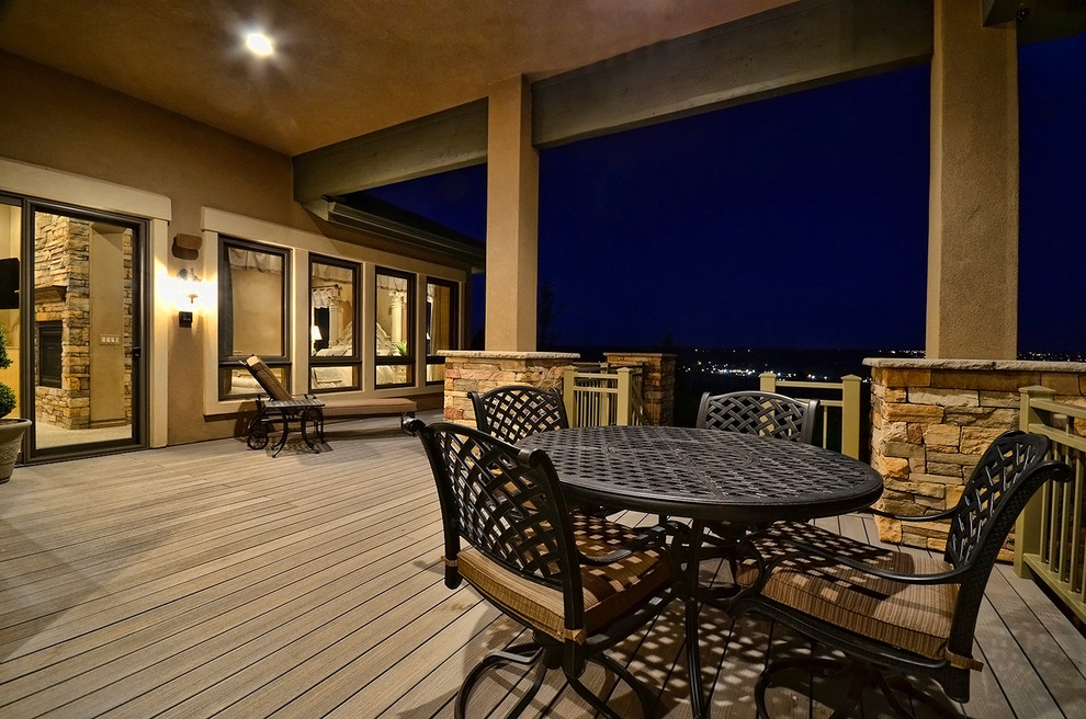 Transitional home design photo in Denver