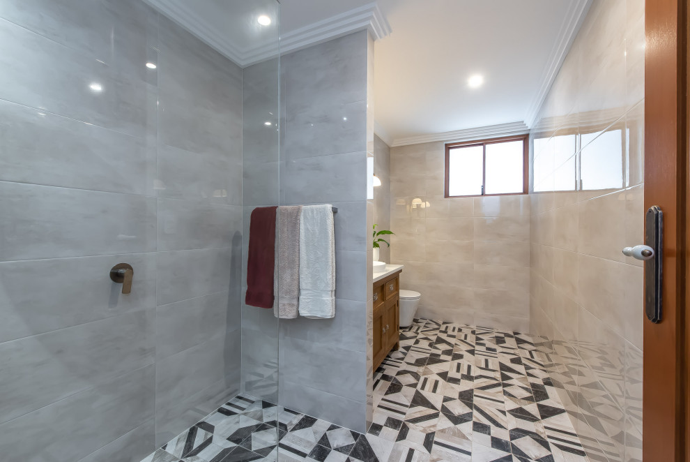 Design ideas for a mediterranean bathroom in Perth.
