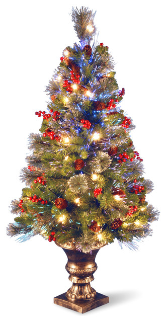 48 quot fiber optic crestwood spruce tree traditional 48 quot fiber optic crestwood spruce tree traditional