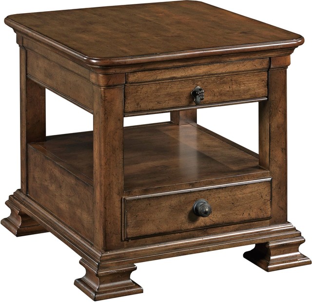 Kincaid Furniture Portolone Rectangular End Table With Drawer