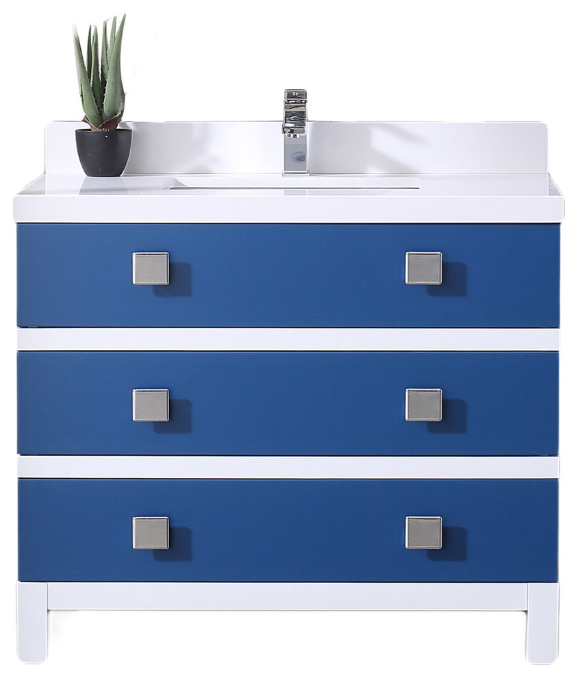 Eviva Sydney Bathroom Vanity, 42" Contemporary Bathroom Vanities