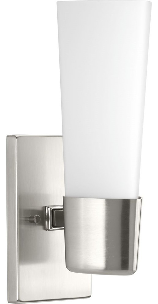 Progress Lighting Zura 1Light Bath and Vanity Contemporary Bathroom Vanity Lighting by