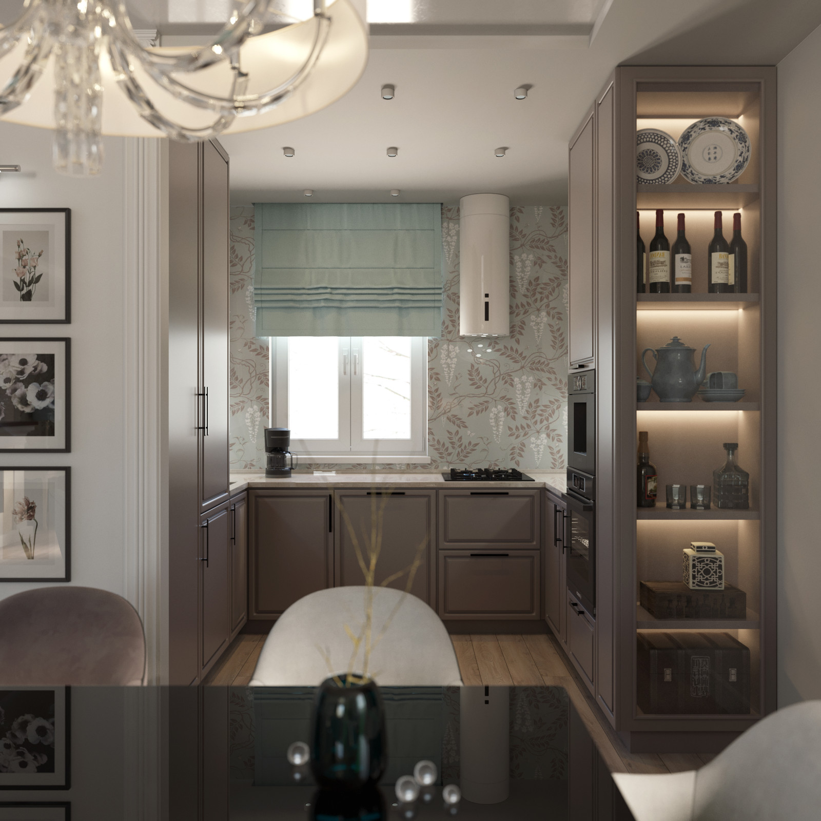 Гостиная частного дома для возрастной семейной пары