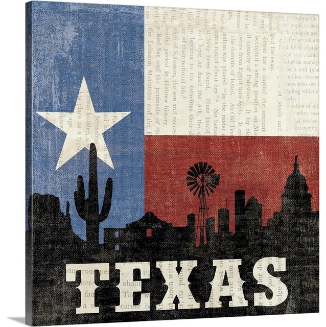 Texas Wrapped Canvas Art Print Southwestern Prints And Posters by