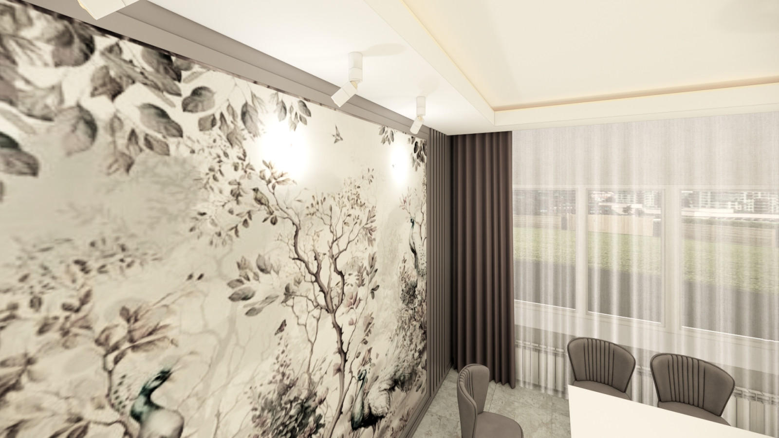 Дизайн интерьера Столовой в п.Кошки