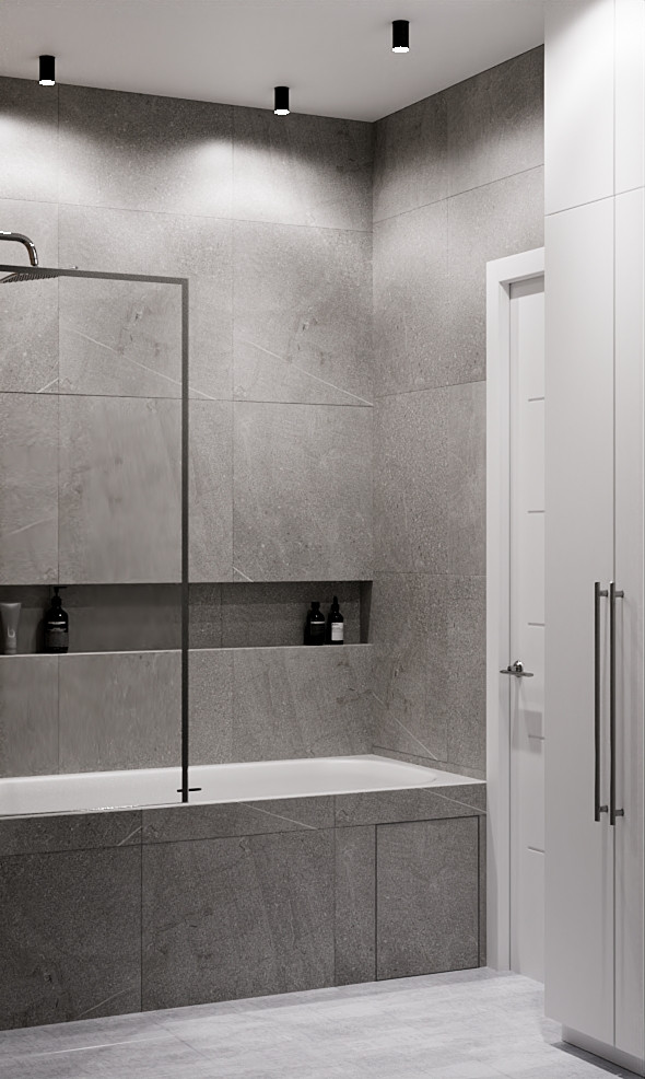 Дизайн интерьера в серых тонах