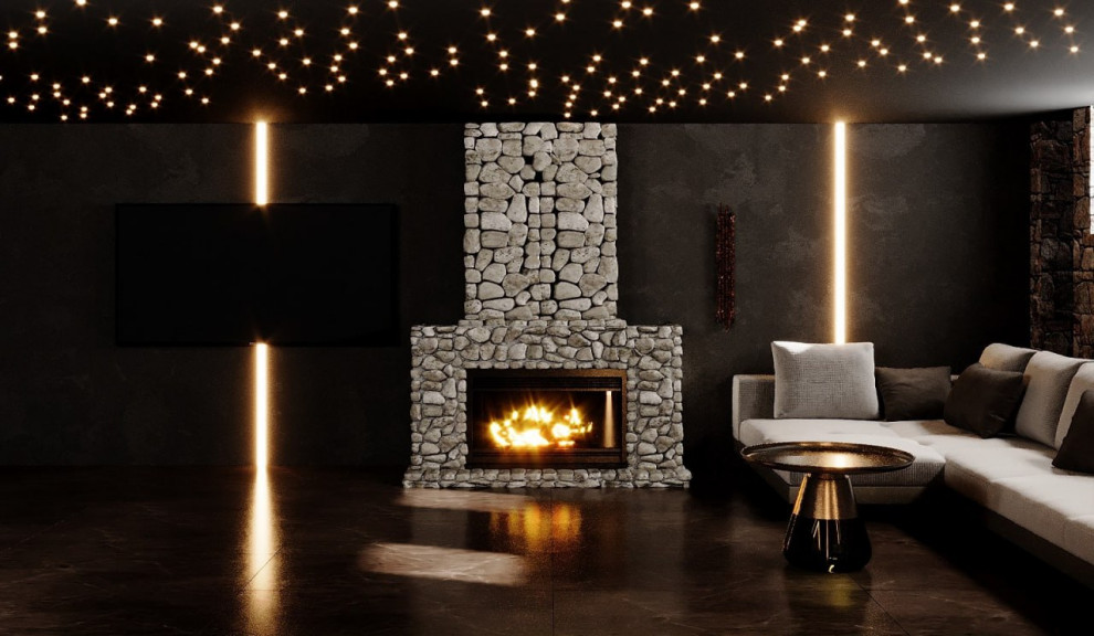 Дизайн-проект дома (420 м2) в стиле нео-модерн