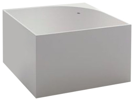 Tub Square Bathtub, Glossy White