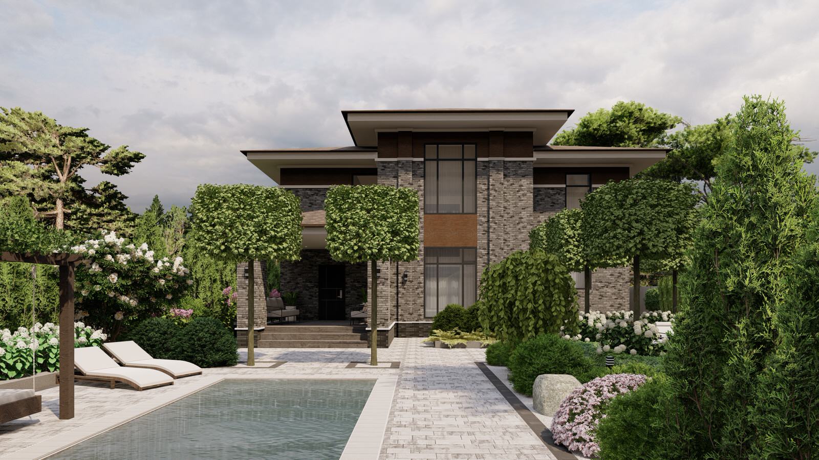 Полный цикл проектирования участка с домом