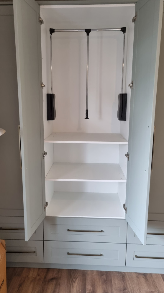 Hand Painted Wardrobe With External Drawers