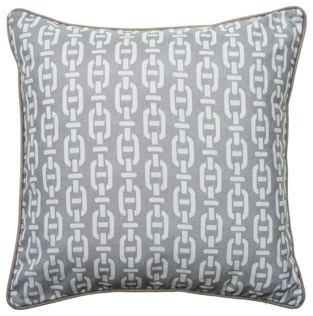Chain Link Outdoor Throw Pillow | Andrew Martin Burlington ...