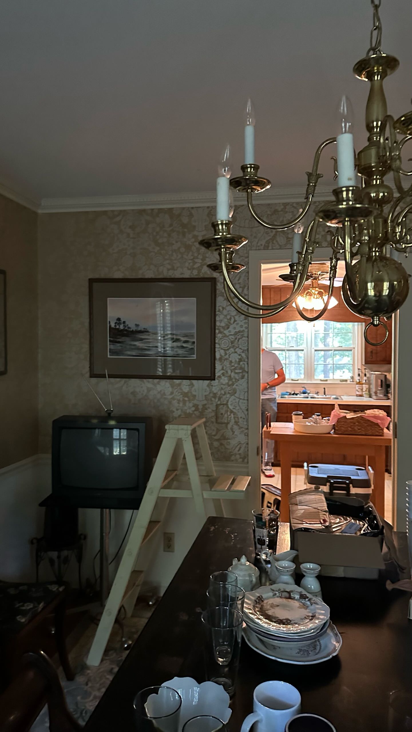 EAST COBB green and white kitchen