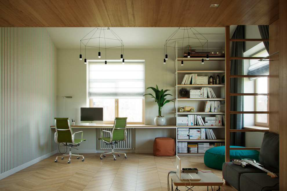 Проект интерьера мансарды «Green Green Mountain » Москва, Баррикадная