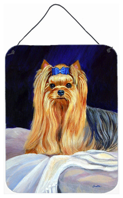 Yorkie Aluminium Metal Wall or Door Hanging Prints - Traditional ...