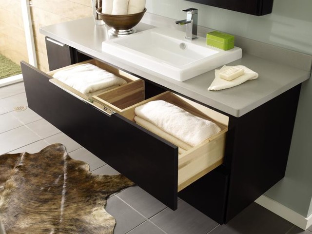 Decora Cabinets: U-Shaped Vanity Drawer