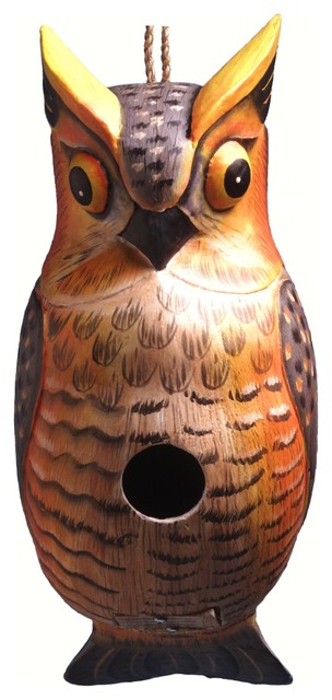 Great Horned Owl Birdhouse