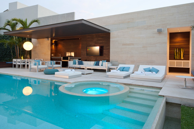 Cuernavaca contemporary-uteplats