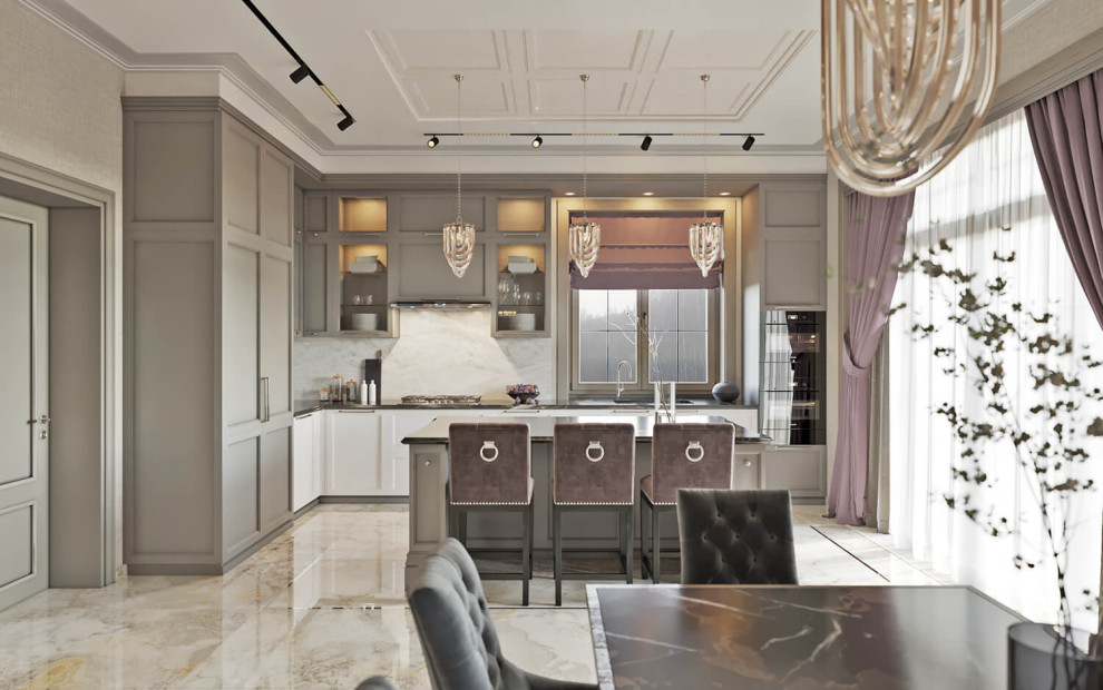 Дизайн интерьера жилого дома. Современная классика.