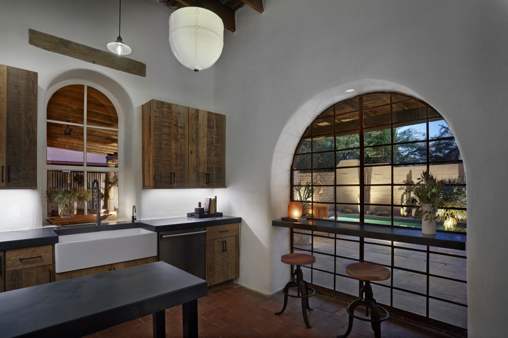 Mountain style kitchen photo in Phoenix