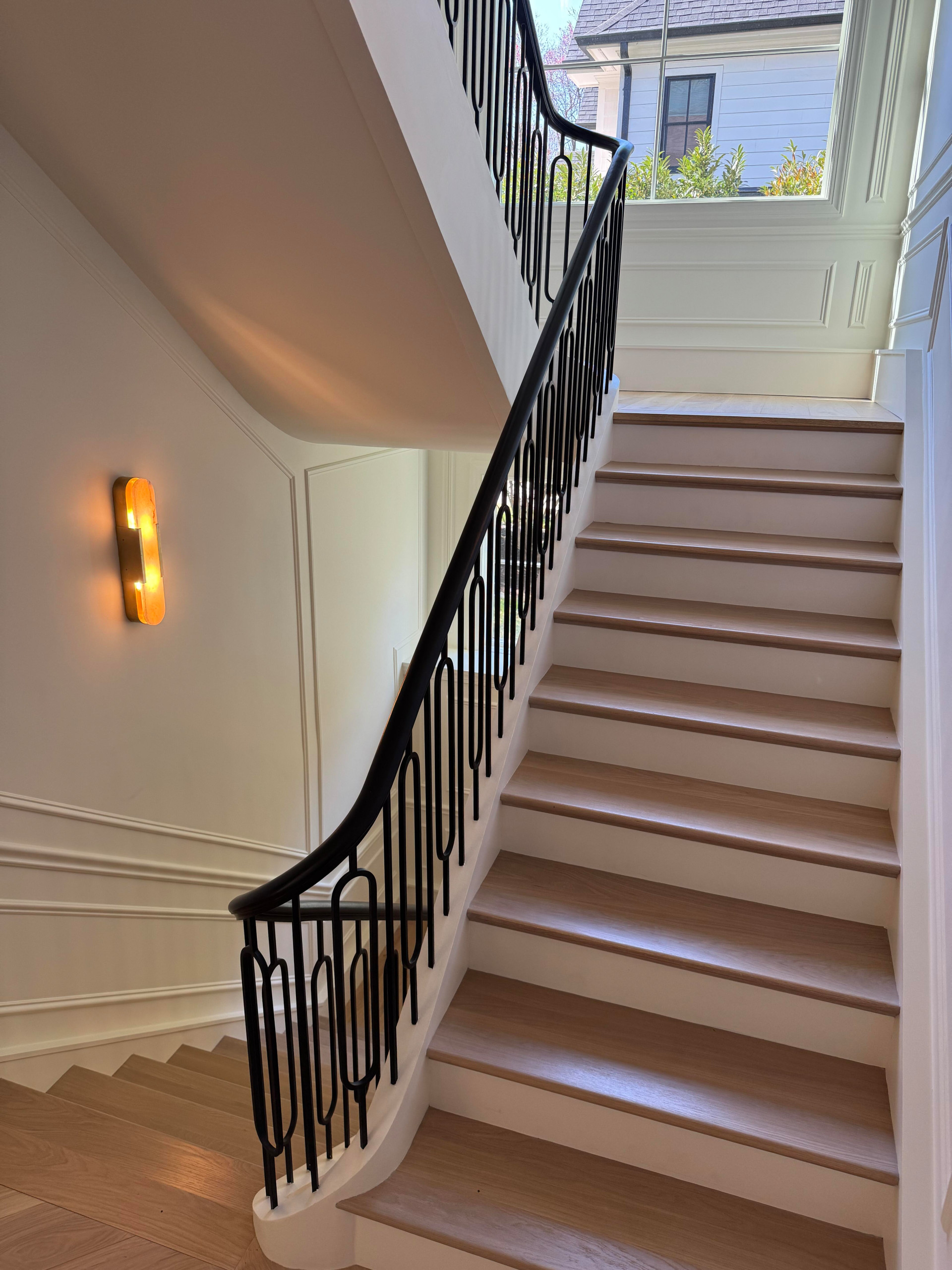 134_Stunning Straight Stair with an Elliptical Twist, McLean, VA 22101