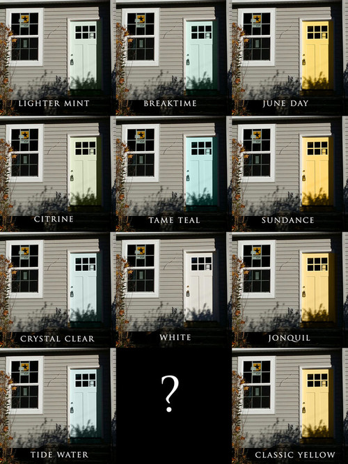 Front door color for my gray house! Front door color for my gray house!