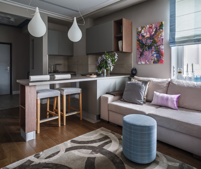 Тихое озеро contemporary-kitchen