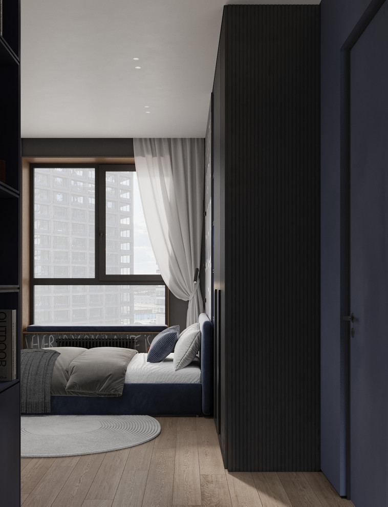 Брутальный интерьер квартиры 85 кв.м. в Москве. Проект