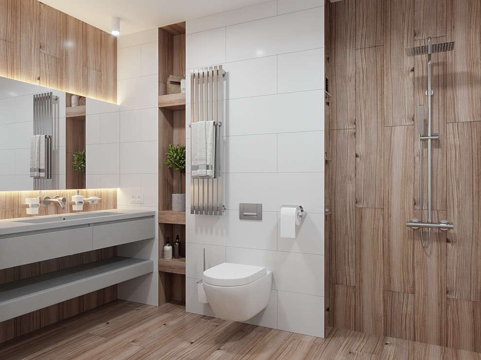 Бетон и дерево